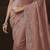 Purple embroidered tissue wedding saree with premium embroidered blouse fabric