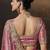 Peach embroidered tissue wedding saree with premium embroidered blouse fabric