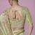 Green embroidered viscose wedding saree with premium embroidered blouse fabric