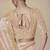 Gold embroidered viscose wedding saree with premium embroidered blouse fabric