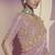 Purple embroidered viscose wedding saree with premium embroidered blouse fabric