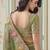 Green embroidered tissue wedding saree with premium embroidered blouse fabric
