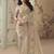 Gold embroidered tissue wedding saree with premium embroidered blouse fabric