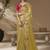 Multicolor embroidered viscose wedding saree with premium embroidered blouse fabric