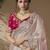 Lavender embroidered viscose wedding saree with premium embroidered blouse fabric