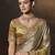 Gold embroidered viscose wedding saree with premium embroidered blouse fabric