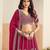 Hot Pink Faux Georgette Embroidered Sequins Work Lehenga Choli Size Up To 48