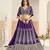 Violet Faux Georgette Embroidered Sequins Work Lehenga Choli Size Up To 48