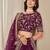 Purple Art Silk Embroidered Thread Work Lehenga Choli Size Up To 46