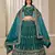 Blue Art Silk Embroidered Thread Work Lehenga Choli Size Up To 46