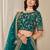 Blue Art Silk Embroidered Thread Work Lehenga Choli Size Up To 46