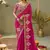 Meganta pink gota patti embroidered designer saree with blouse