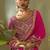 Meganta pink gota patti embroidered designer saree with blouse
