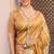 Orange tussar silk  beautiful pallu designer saree