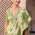 Green tussar silk  beautiful pallu designer saree