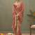 pink silk embroidered designer saree
