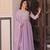 Lavender Star Georgette With Rich Sequins Coding  Beads Embroidered work kurti with dupatta