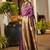 purple khadi raw silk blend hand painted sarees