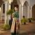 green khadi raw silk blend hand painted sarees
