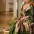 mehendi khadi raw silk blend hand painted sarees