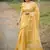 yellow soft kalyani silk blend zari weaving checks sarees