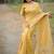 yellow soft kalyani silk blend zari weaving checks sarees