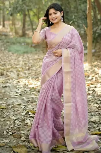 levender soft kalyani silk blend zari weaving checks sarees