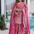 Peach Premium designer readymade top-sharara-dupatta