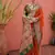 red & green banarasi silk blend weaving sarees