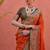 red & green banarasi silk blend weaving sarees