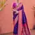 purple & pink banarasi silk blend weaving sarees