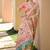peach banarasi silk blend paithani kanjivaram weaving saree