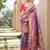 blue banarasi silk blend paithani kanjivaram weaving saree