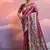 wine banarasi silk blend paithani kanjivaram weaving saree