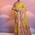 yellow banarasi silk blend paithani kanjivaram weaving saree