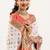 white faux banarasi pashmina weaving sarees