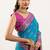 sky blue faux banarasi pashmina weaving sarees