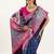 navy blue faux banarasi pashmina weaving sarees