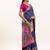 navy blue faux banarasi pashmina weaving sarees