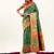 green faux banarasi pashmina weaving sarees