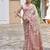 cream pashmina silk blend kashmiri meena weaving sarees