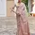 cream pashmina silk blend kashmiri meena weaving sarees