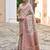 cream pashmina silk blend kashmiri meena weaving sarees