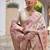 cream pashmina silk blend kashmiri meena weaving sarees