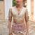 cream pashmina silk blend kashmiri meena weaving sarees