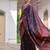 navy blue pashmina silk blend kashmiri meena weaving sarees