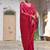 pink pashmina silk blend kashmiri meena weaving sarees
