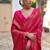 pink pashmina silk blend kashmiri meena weaving sarees