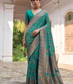 rama pashmina silk blend kashmiri meena weaving sarees