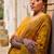 yellow pashmina silk blend kashmiri meena weaving sarees